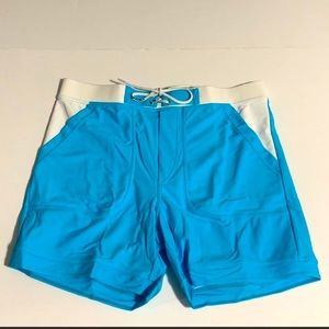 TADDLEE swimsuit boxer trunks pockets blue men’s medium NWT
